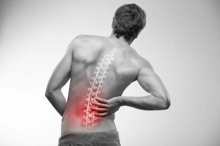Patient suffering from chronic back pain